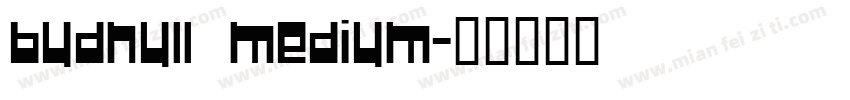 BudNull Medium字体转换
